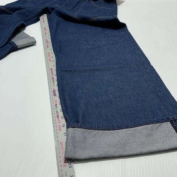 Mother SNACKS! Size 32 The Smoothie Carpenter Sneak Jeans Blue Denim NWT $238 - Picture 15 of 16